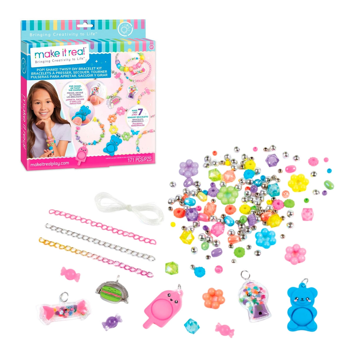 Pop! Shake! Twist! Diy Bracelet Kit Make It Real